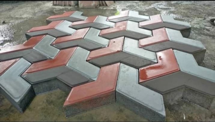 Jual paving block v 3d